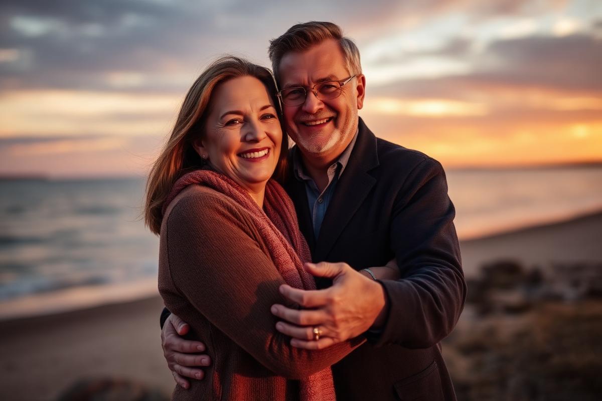 Happy couple in Denmark enjoying restored intimacy with MANERGY