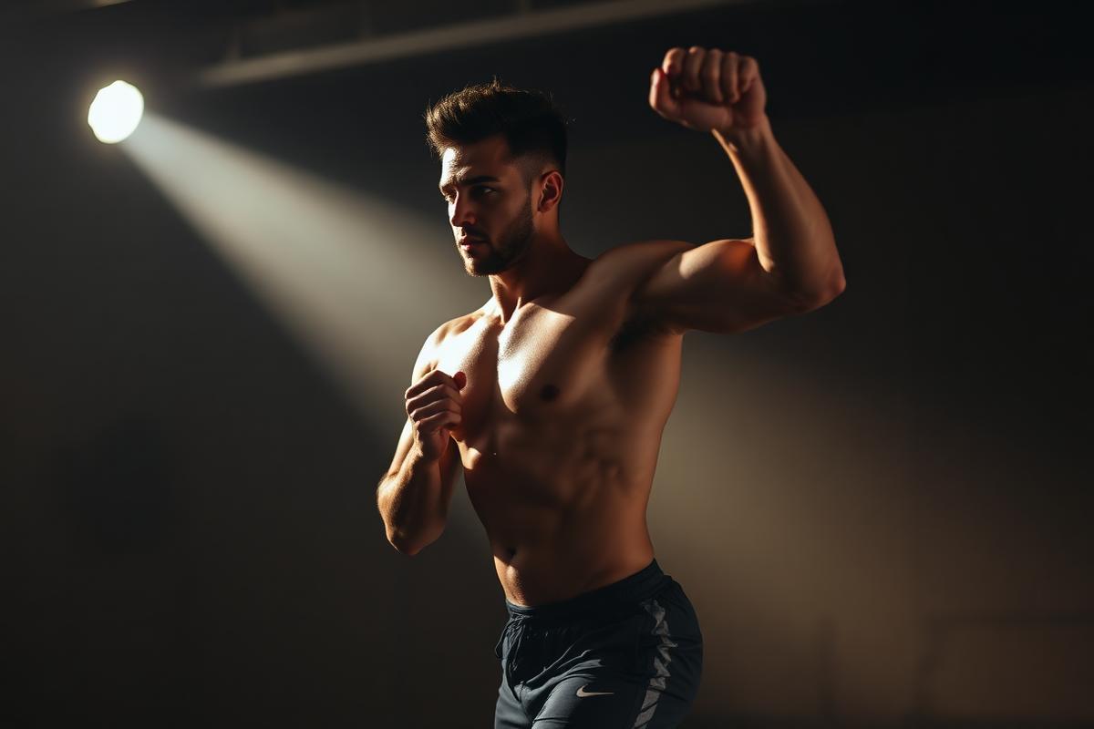 Man showing renewed energy and vitality after using MANERGY